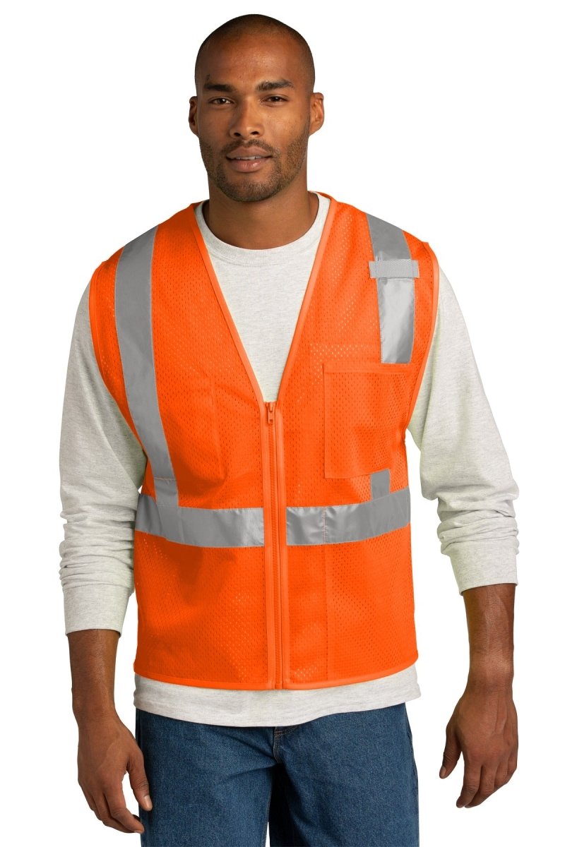 CornerStone Â® ANSI 107 Class 2 Mesh Zippered Vest. CSV102 - uslegacypromotions