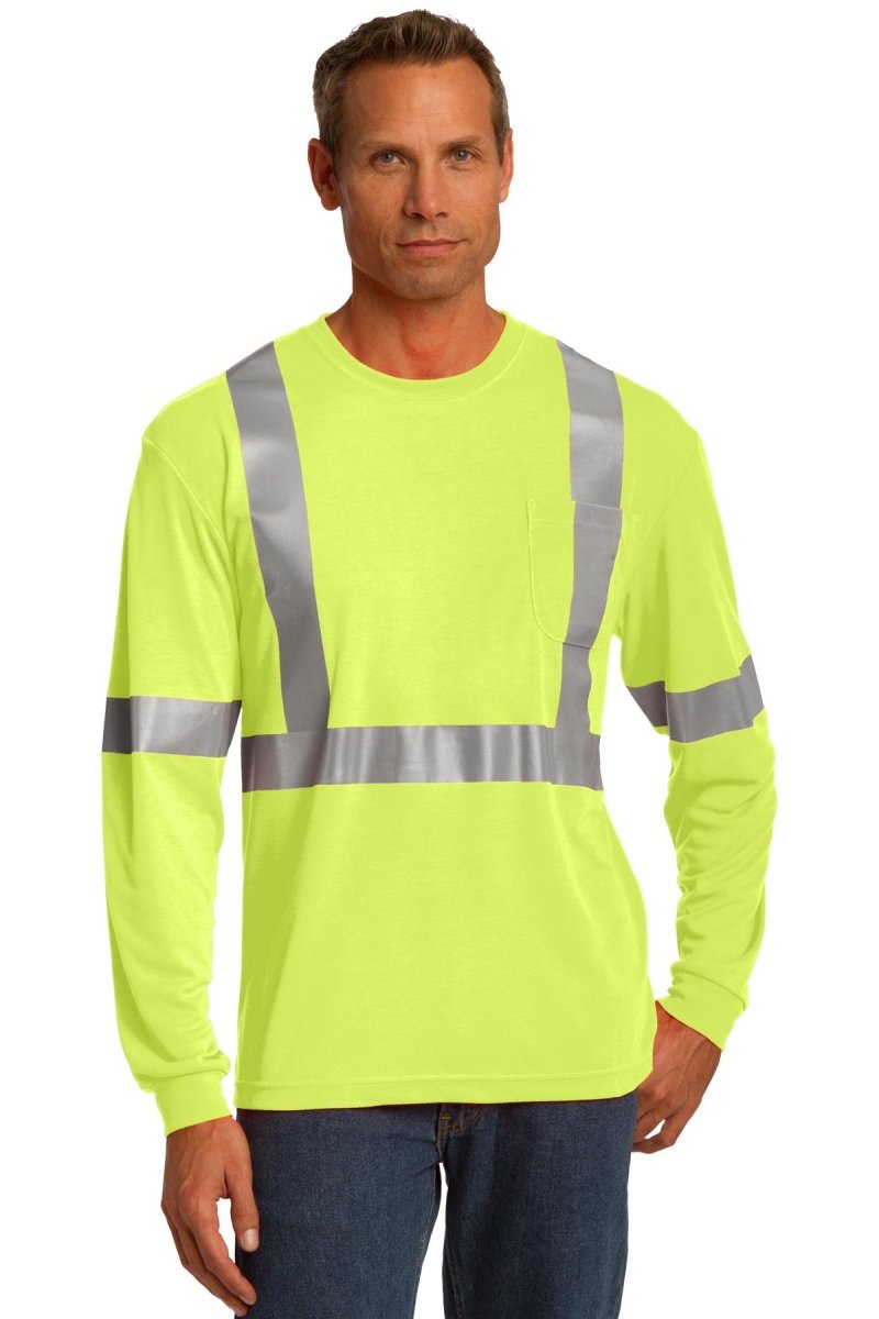 CornerStoneÂ® ANSI 107 Class 2 Long Sleeve Safety T-Shirt. CS401LS - uslegacypromotions