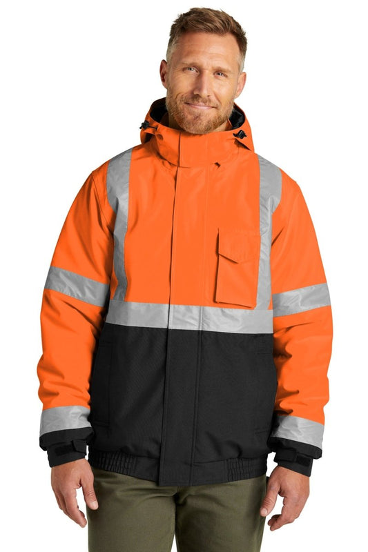 CornerStoneÂ® ANSI 107 Class 3 Economy Waterproof Insulated Bomber Jacket CSJ500 - uslegacypromotions