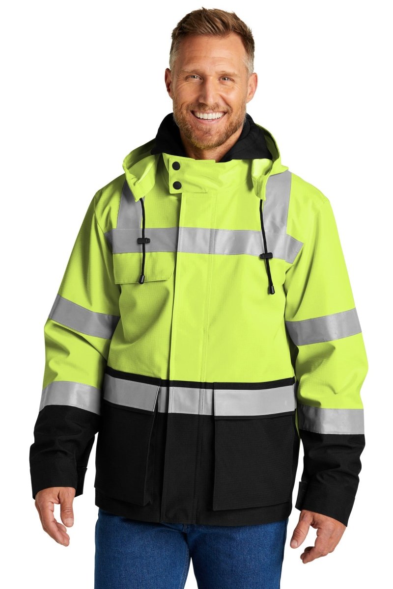 CornerStoneÂ® ANSI 107 Class 3 Waterproof Ripstop 3-In-1 Parka CSJ502 - uslegacypromotions