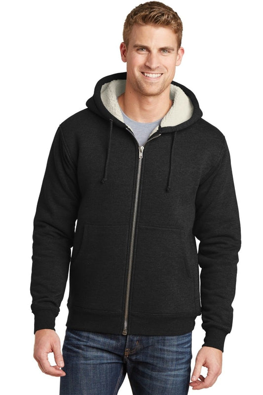 CornerStoneÂ® Heavyweight Sherpa-Lined Hooded Fleece Jacket. CS625 - uslegacypromotions