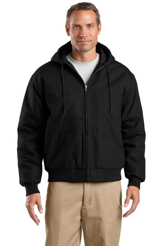 CornerStoneÂ® Tall Duck Cloth Hooded Work Jacket. TLJ763H - uslegacypromotions