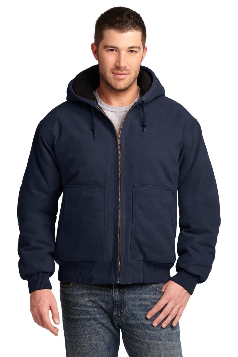 CornerStoneÂ® Washed Duck Cloth Insulated Hooded Work Jacket. CSJ41 - uslegacypromotions