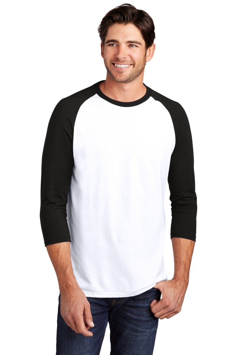 District Â® Perfect TriÂ® 3/4-Sleeve Raglan. DM136 - uslegacypromotions