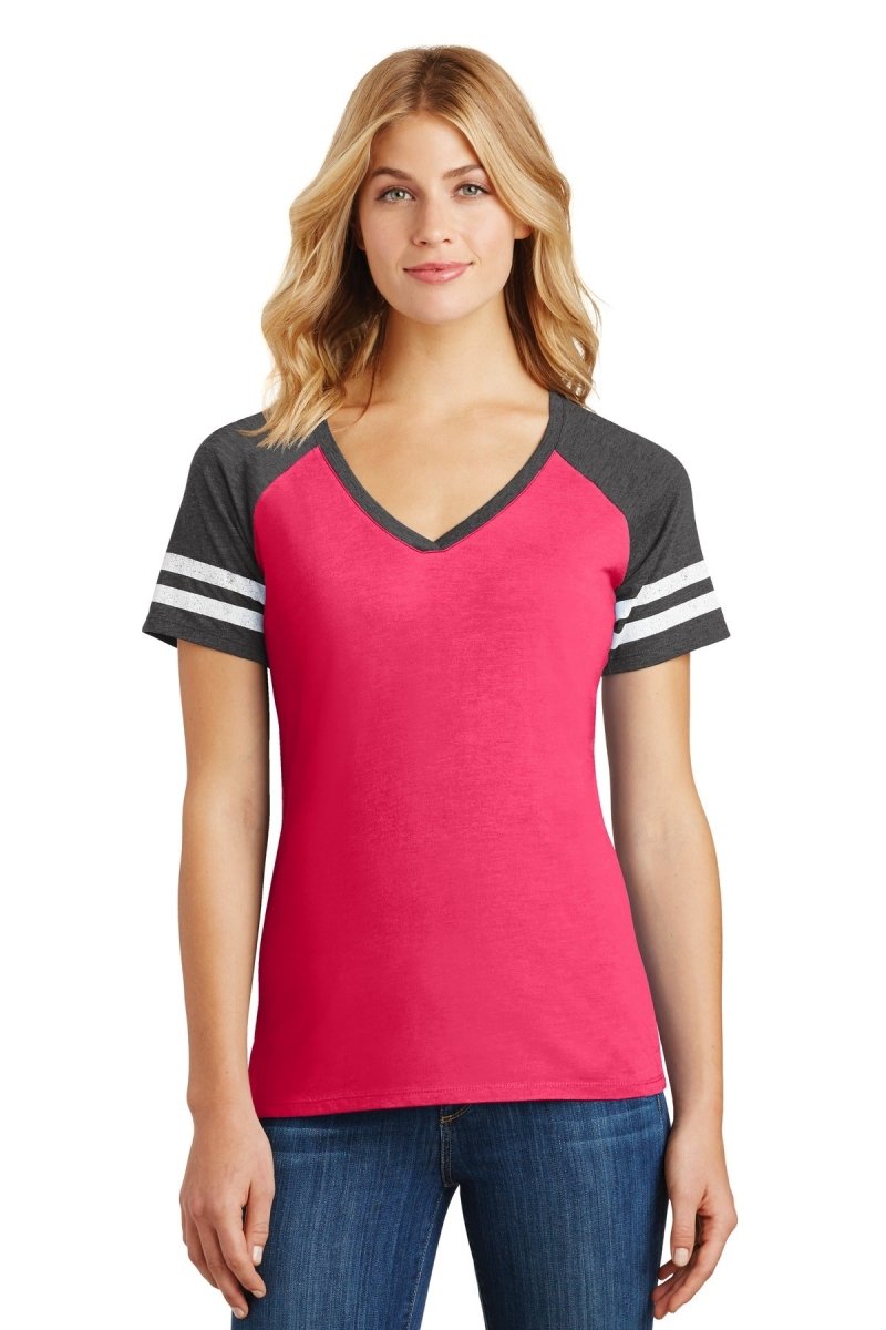 District Â® Women's Game V-Neck Tee. DM476 - uslegacypromotions