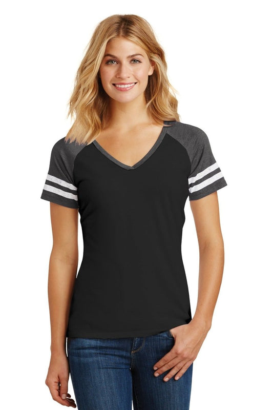 District Â® Women's Game V-Neck Tee. DM476 - uslegacypromotions