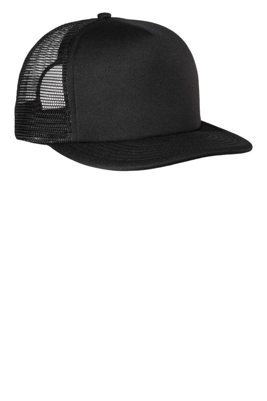 DistrictÂ® Flat Bill Snapback Trucker Cap. DT624 - uslegacypromotions