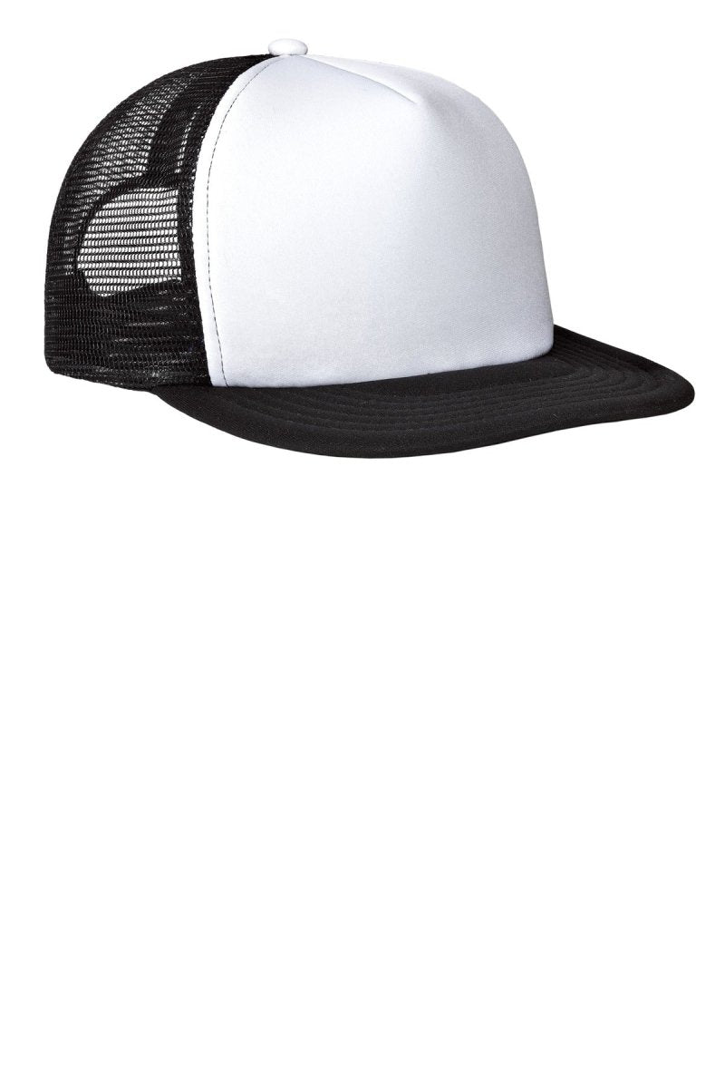 DistrictÂ® Flat Bill Snapback Trucker Cap. DT624 - uslegacypromotions