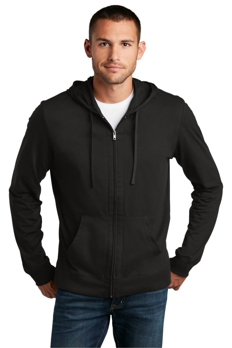 DistrictÂ® Jersey Full-Zip Hoodie. DT1100 - uslegacypromotions