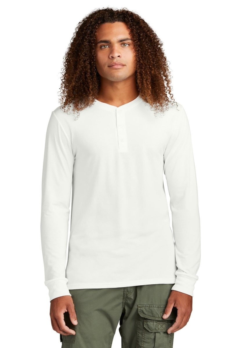 DistrictÂ® Perfect TriÂ® Long Sleeve Henley DT145 - uslegacypromotions