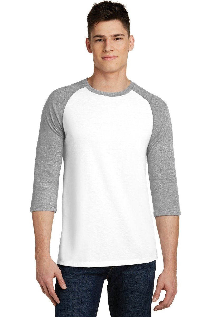 DistrictÂ® Very Important TeeÂ® 3/4-Sleeve Raglan. DT6210 - uslegacypromotions