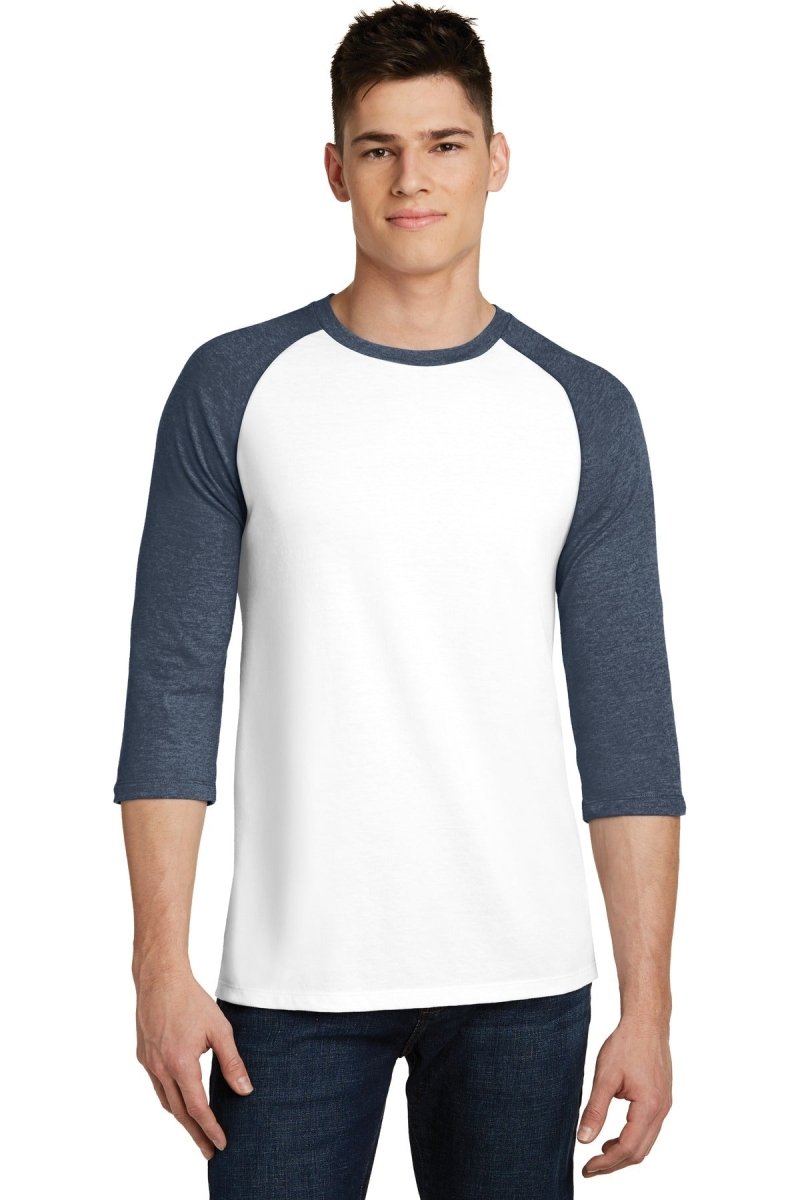 DistrictÂ® Very Important TeeÂ® 3/4-Sleeve Raglan. DT6210 - uslegacypromotions