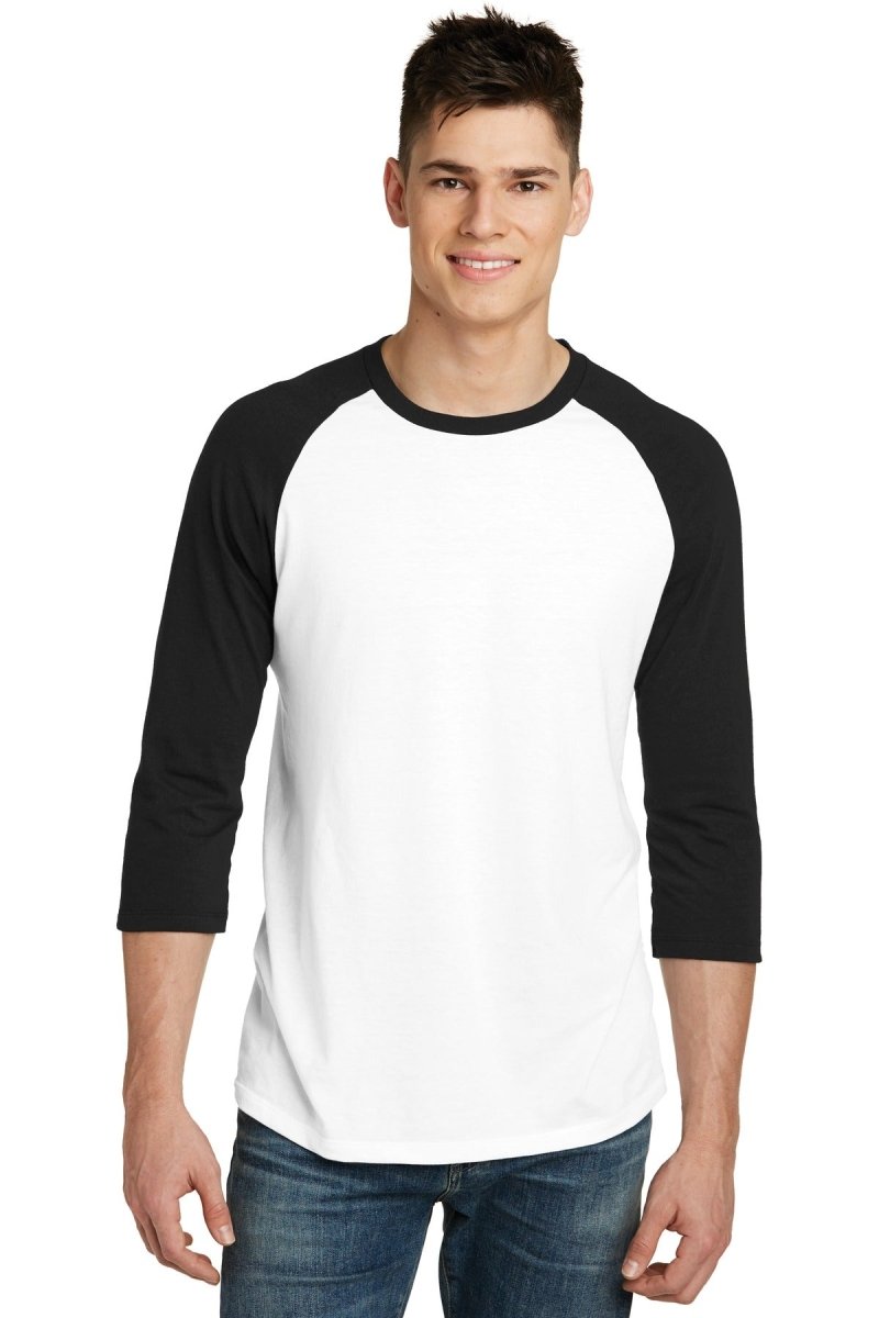 DistrictÂ® Very Important TeeÂ® 3/4-Sleeve Raglan. DT6210 - uslegacypromotions