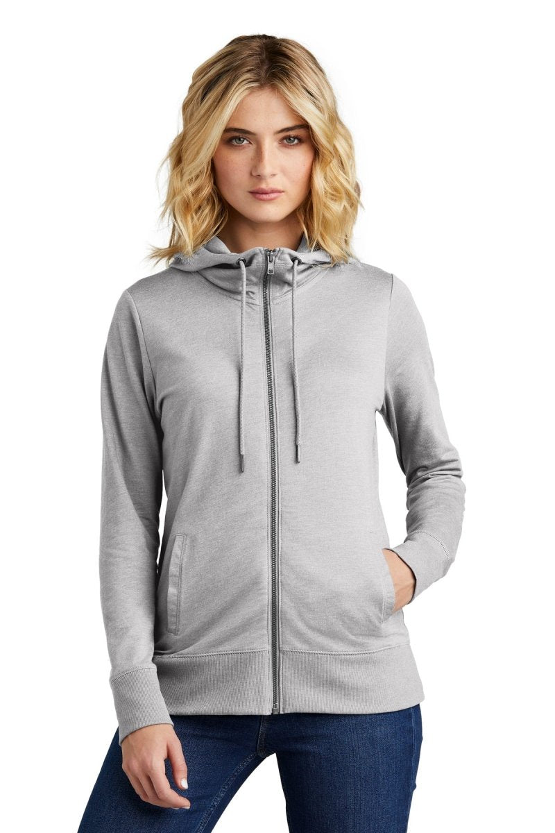 DistrictÂ® Women's Featherweight French Terryâ„¢ Full-Zip Hoodie DT673 - uslegacypromotions