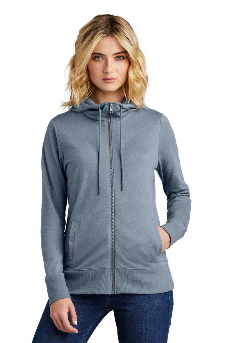 DistrictÂ® Women's Featherweight French Terryâ„¢ Full-Zip Hoodie DT673 - uslegacypromotions