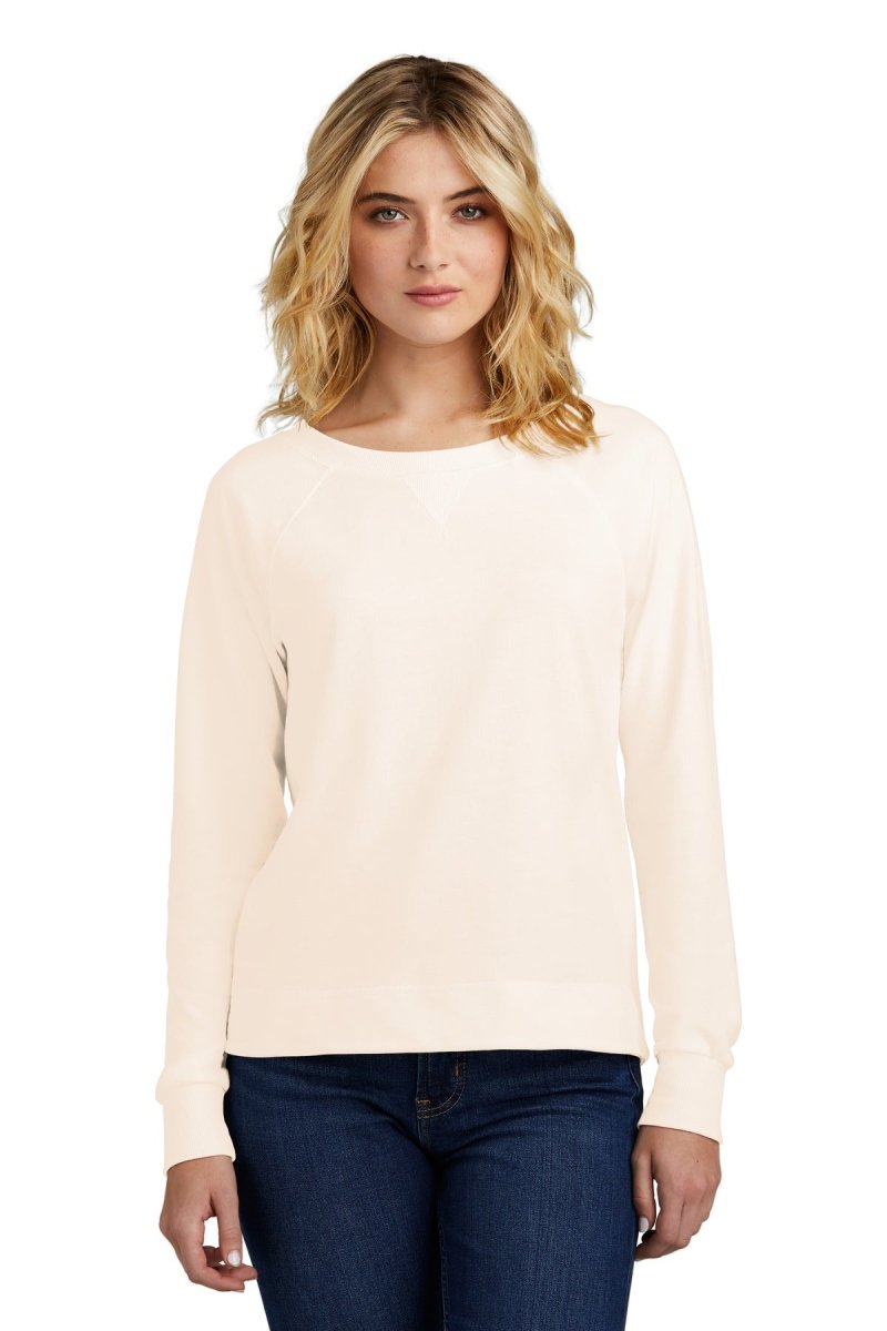 DistrictÂ® Women's Featherweight French Terryâ„¢ Long Sleeve Crewneck DT672 - uslegacypromotions