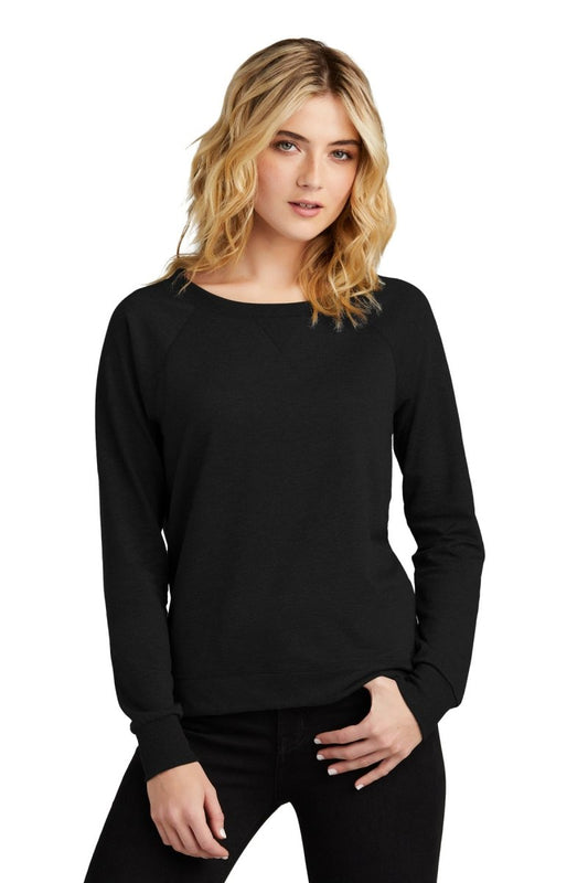 DistrictÂ® Women's Featherweight French Terryâ„¢ Long Sleeve Crewneck DT672 - uslegacypromotions