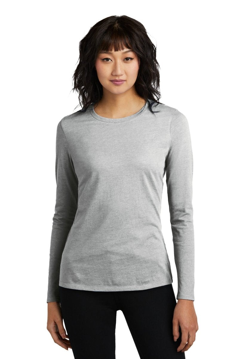 DistrictÂ® Women's Perfect BlendÂ® CVC Long Sleeve Tee DT110 - uslegacypromotions