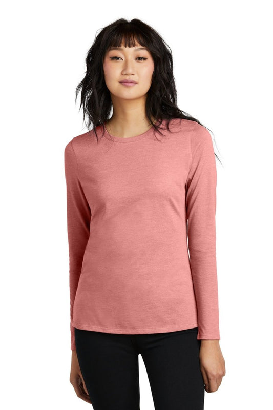 DistrictÂ® Women's Perfect BlendÂ® CVC Long Sleeve Tee DT110 - uslegacypromotions