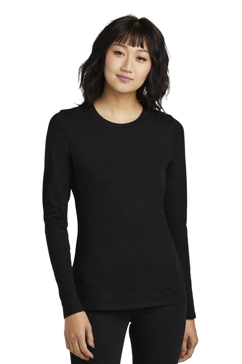 DistrictÂ® Women's Perfect BlendÂ® CVC Long Sleeve Tee DT110 - uslegacypromotions