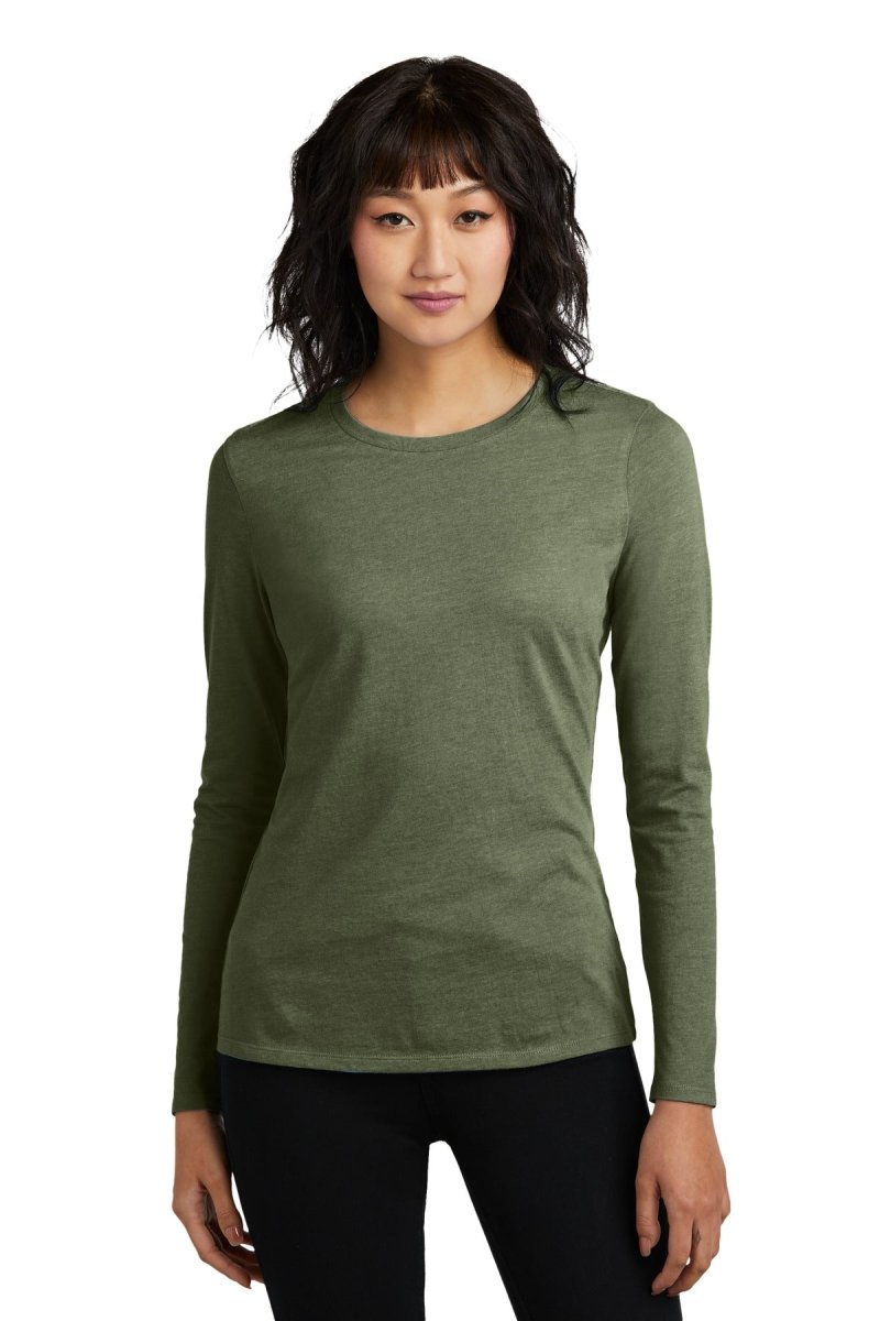 DistrictÂ® Women's Perfect BlendÂ® CVC Long Sleeve Tee DT110 - uslegacypromotions