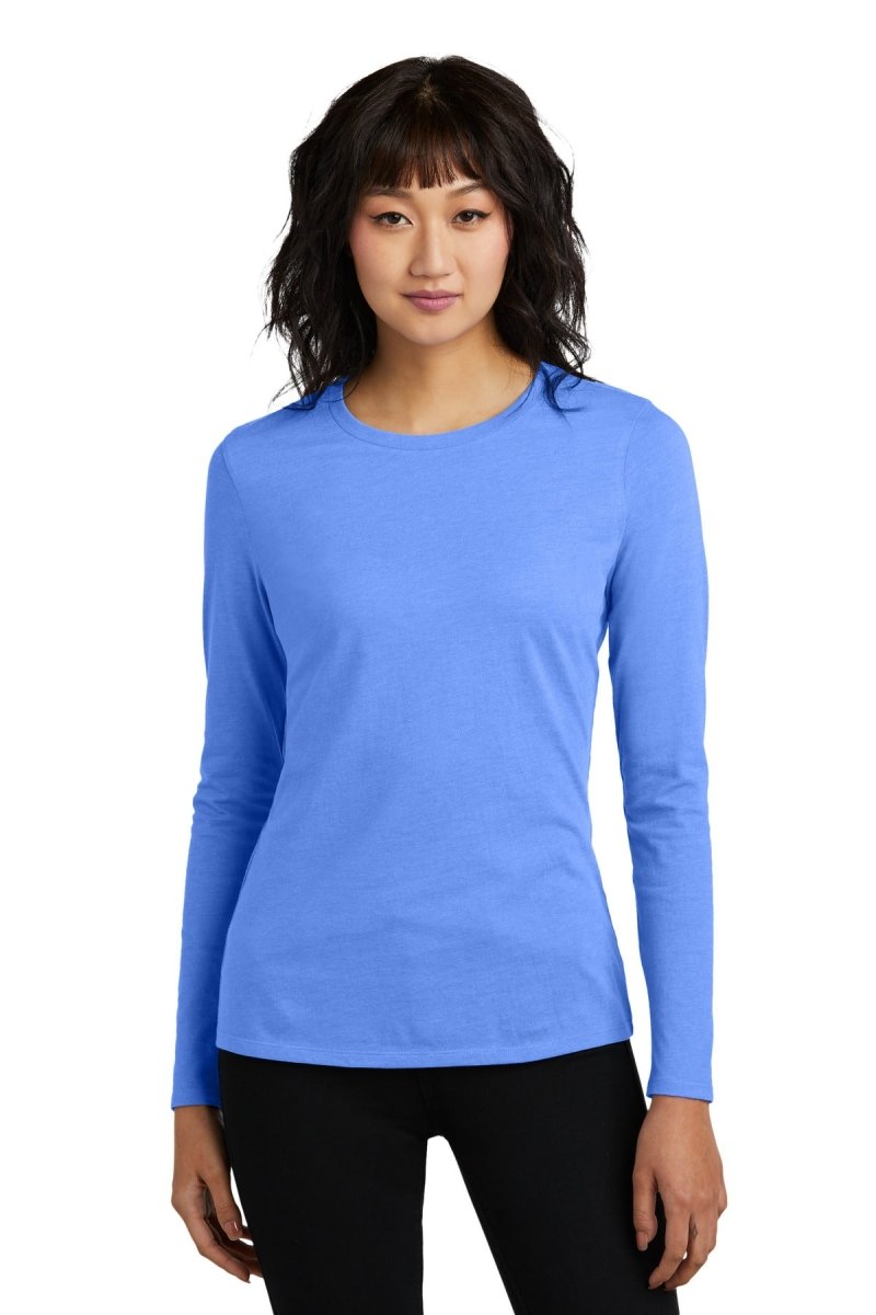 DistrictÂ® Women's Perfect BlendÂ® CVC Long Sleeve Tee DT110 - uslegacypromotions