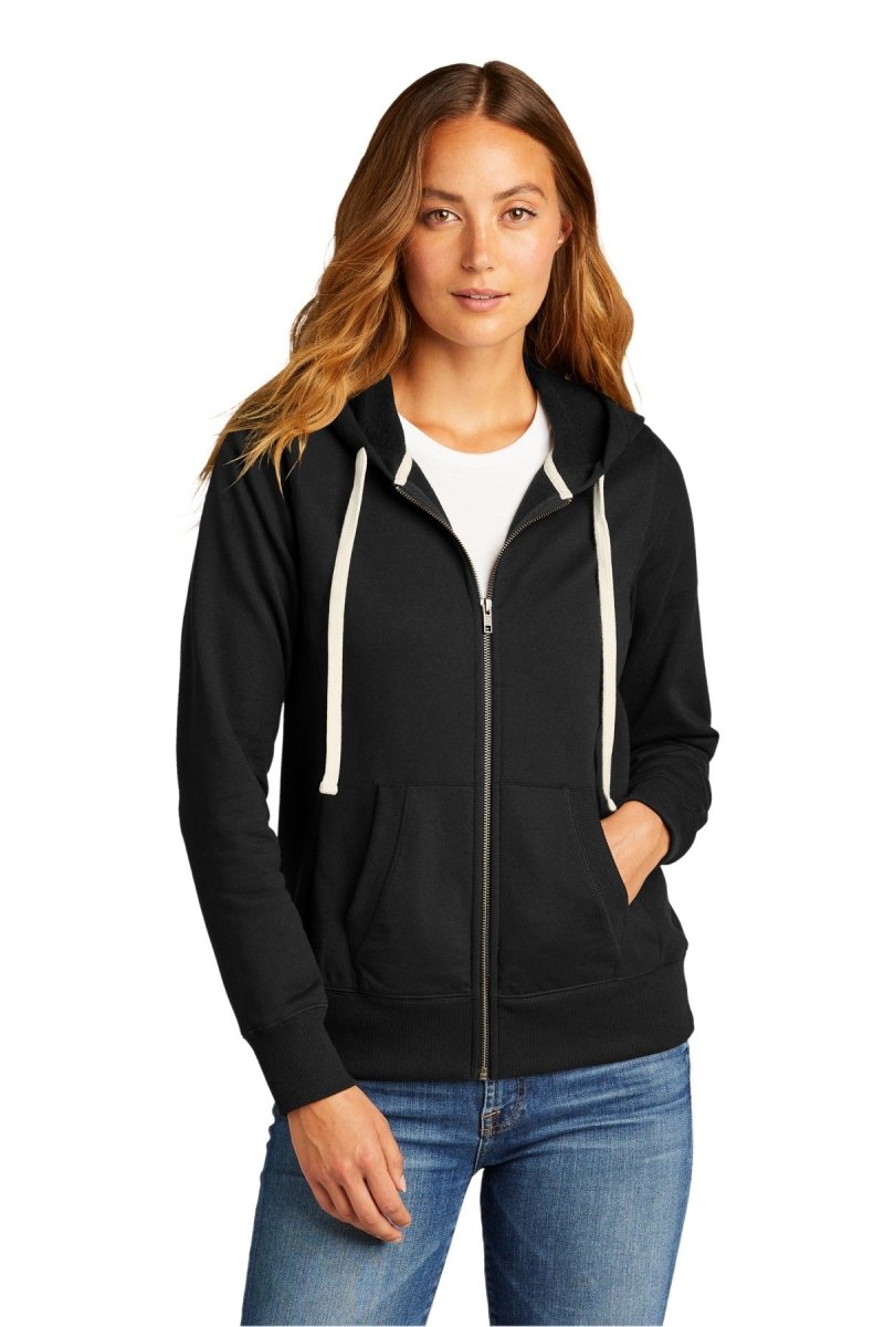 DistrictÂ® Women's Re-Fleeceâ„¢Full-Zip Hoodie DT8103 - uslegacypromotions