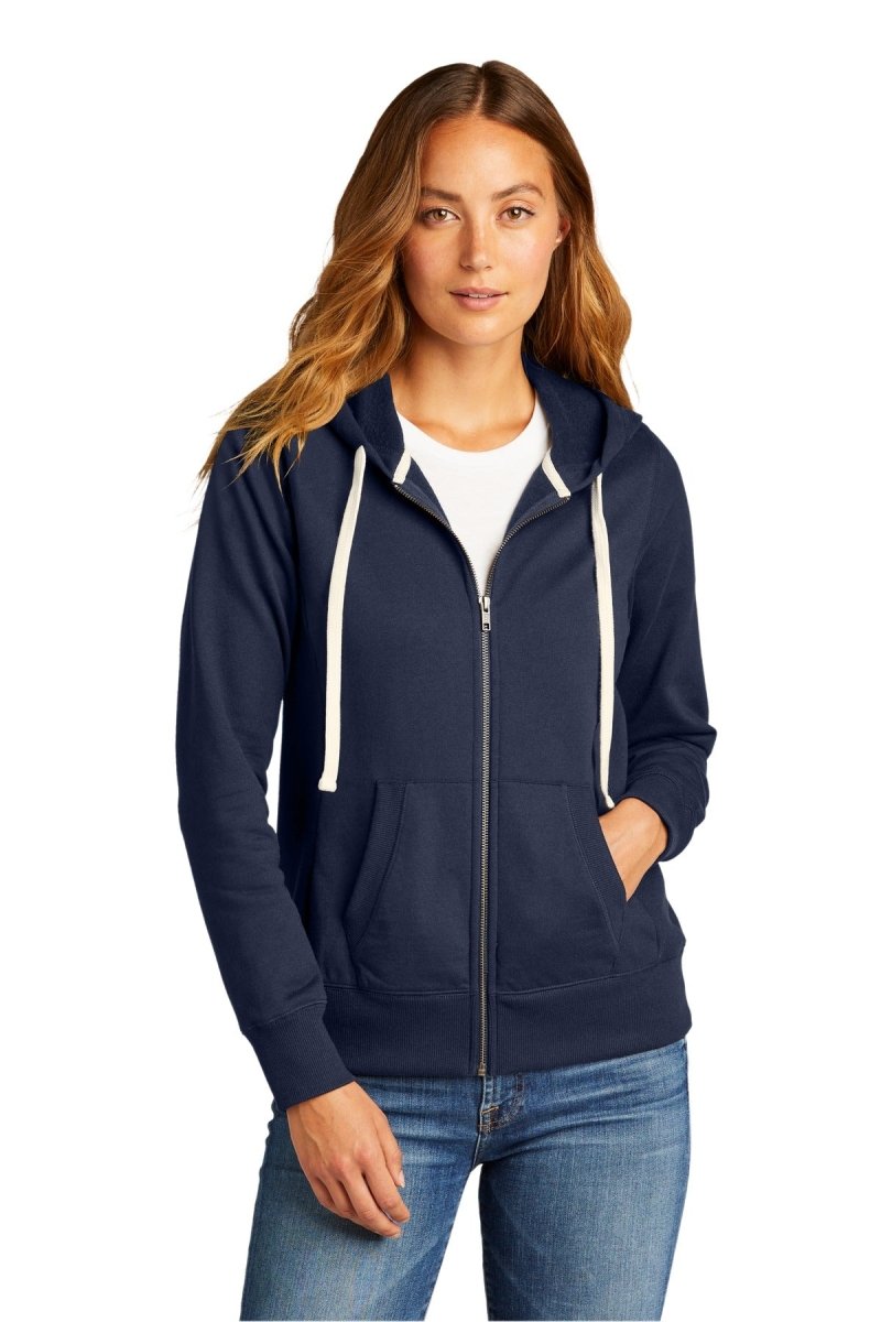 DistrictÂ® Women's Re-Fleeceâ„¢Full-Zip Hoodie DT8103 - uslegacypromotions