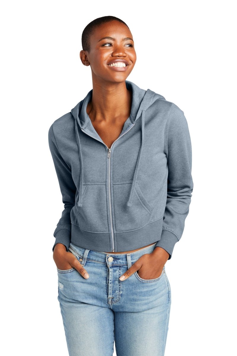 DistrictÂ® Women's V.I.T.â„¢ Fleece Full-Zip Hoodie DT6103 - uslegacypromotions