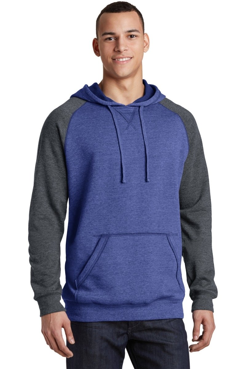 DistrictÂ® Young Mens Lightweight Fleece Raglan Hoodie. DT196 - uslegacypromotions