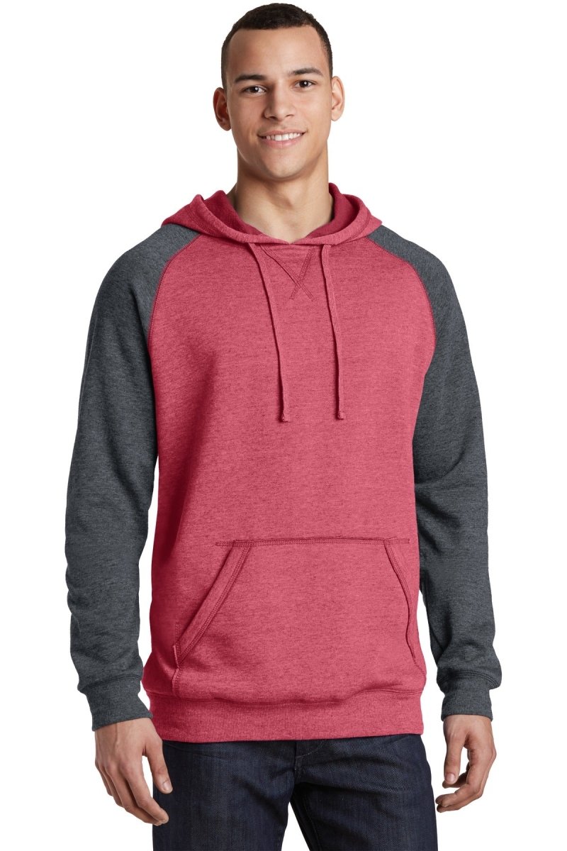 DistrictÂ® Young Mens Lightweight Fleece Raglan Hoodie. DT196 - uslegacypromotions