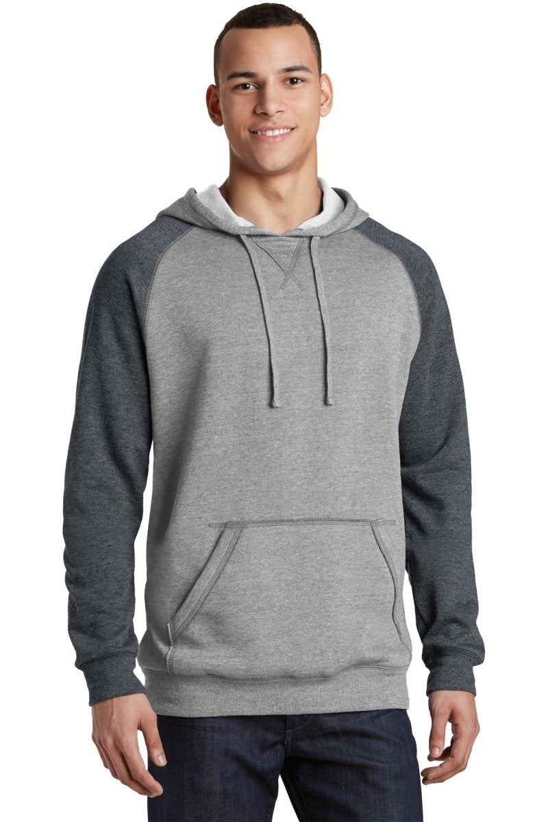 DistrictÂ® Young Mens Lightweight Fleece Raglan Hoodie. DT196 - uslegacypromotions