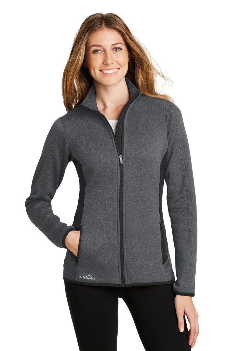 Eddie BauerÂ® Ladies Full-Zip Heather Stretch Fleece Jacket. EB239 - uslegacypromotions