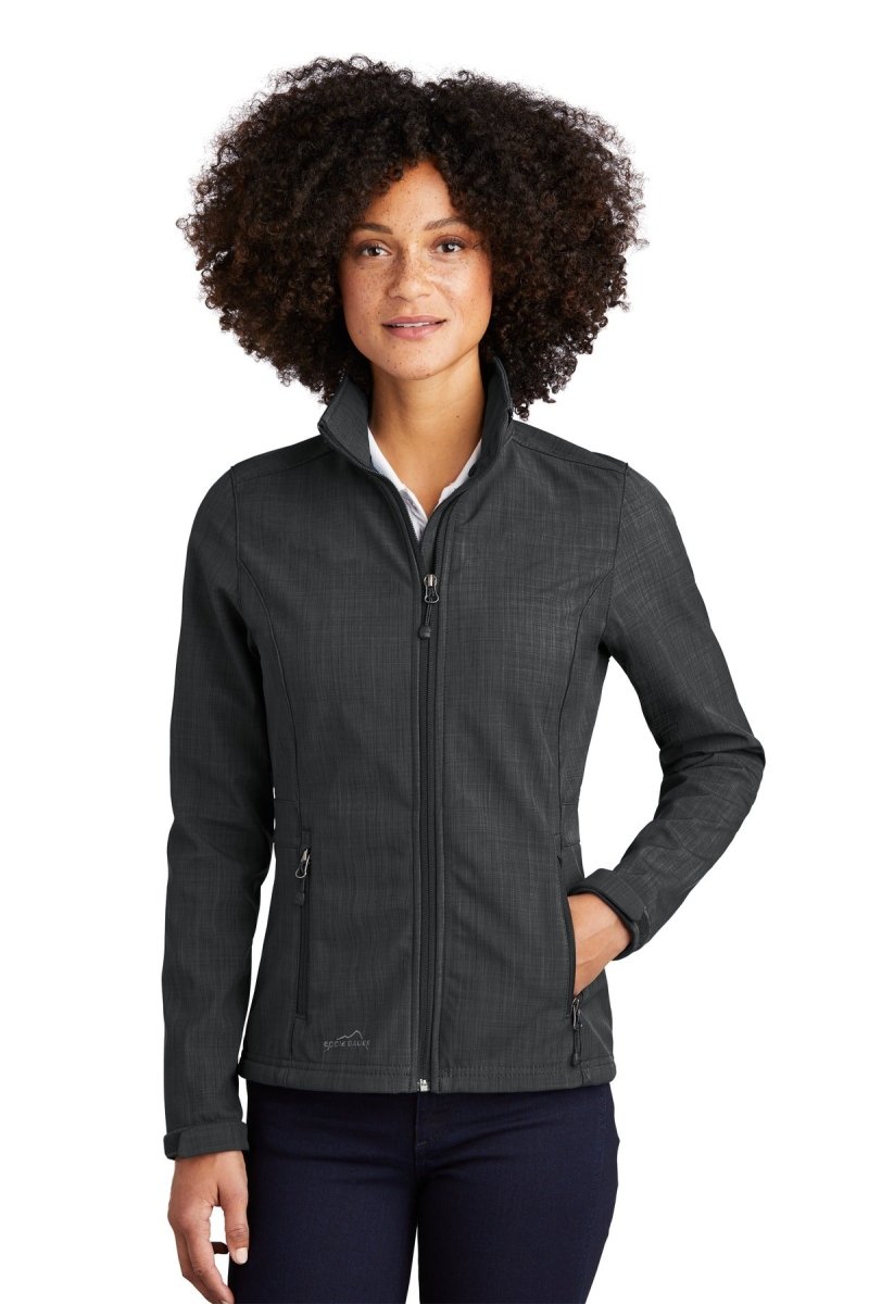 Eddie BauerÂ® Ladies Shaded Crosshatch Soft Shell Jacket. EB533 - uslegacypromotions