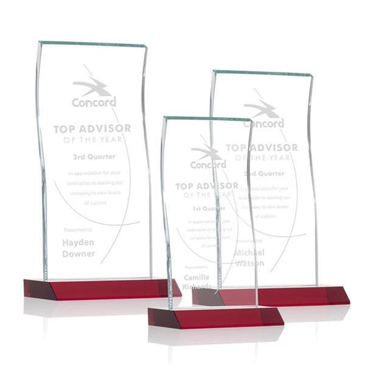 Edmonton Award - Red - uslegacypromotions