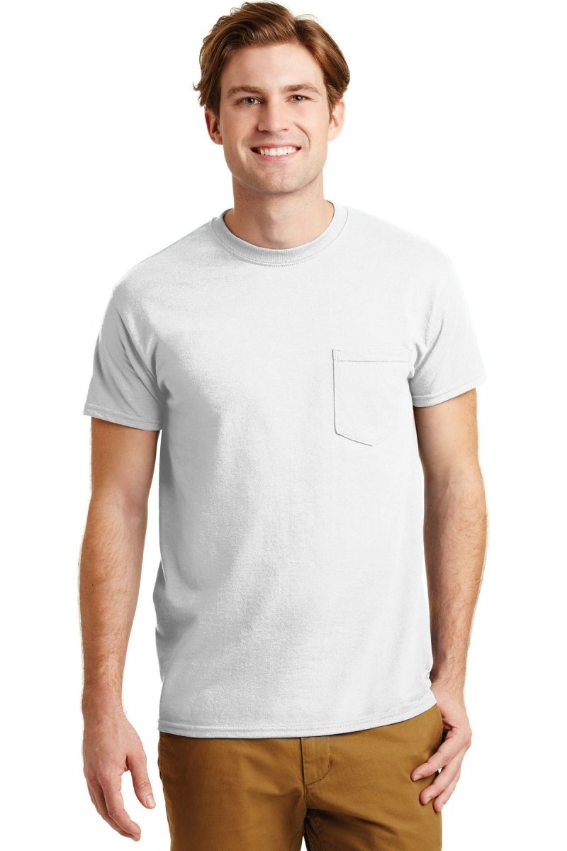 GildanÂ® - DryBlendÂ® 50 Cotton/50 Poly Pocket T-Shirt. 8300 - uslegacypromotions