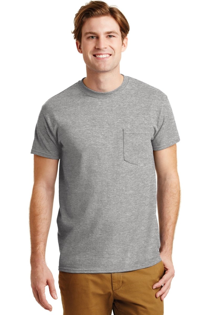 GildanÂ® - DryBlendÂ® 50 Cotton/50 Poly Pocket T-Shirt. 8300 - uslegacypromotions