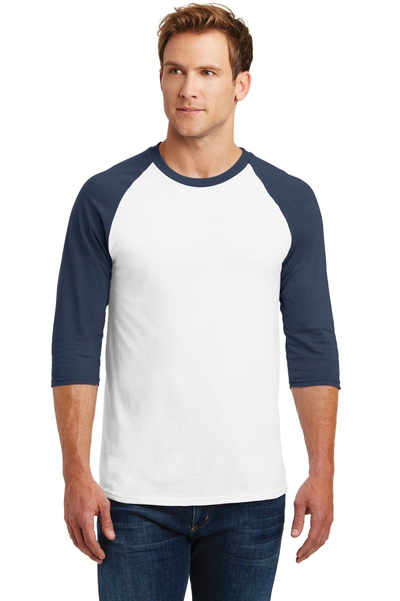 GildanÂ® Heavy Cotton&#8482; 3/4-Sleeve Raglan T-Shirt. 5700 - uslegacypromotions