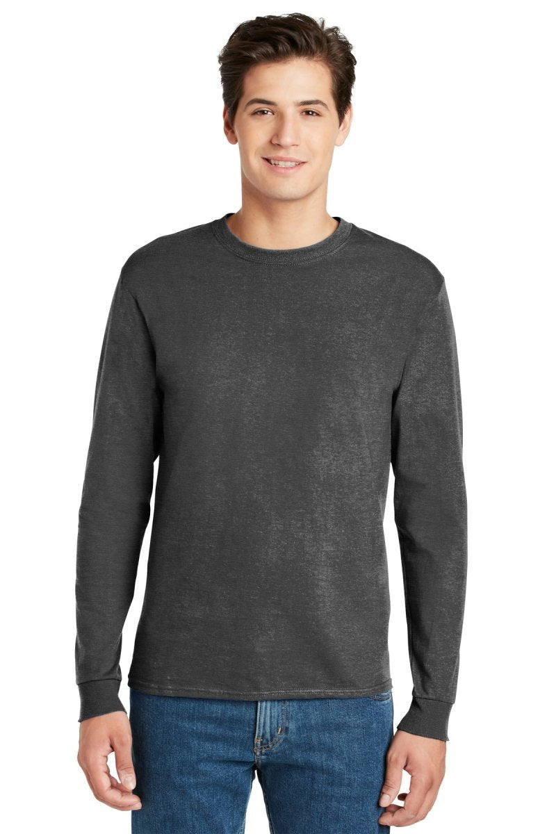 HanesÂ® - Authentic 100% Cotton Long Sleeve T-Shirt. 5586 - uslegacypromotions