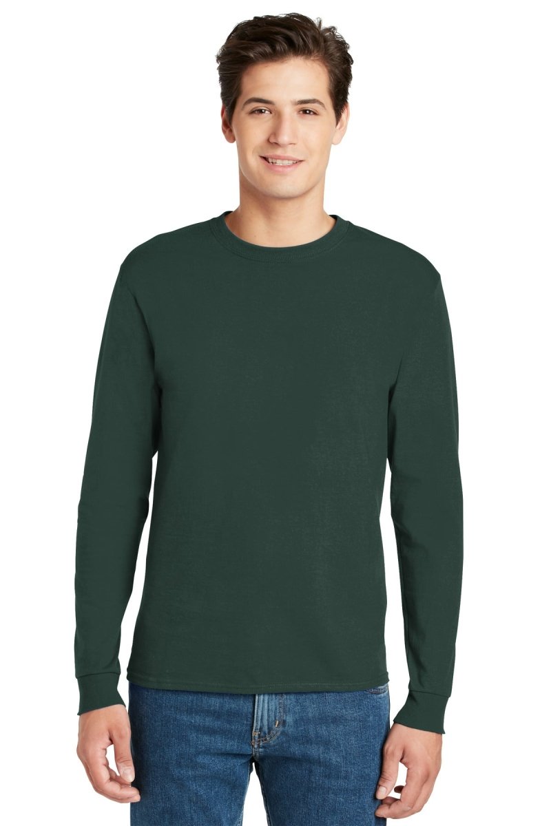 HanesÂ® - Authentic 100% Cotton Long Sleeve T-Shirt. 5586 - uslegacypromotions