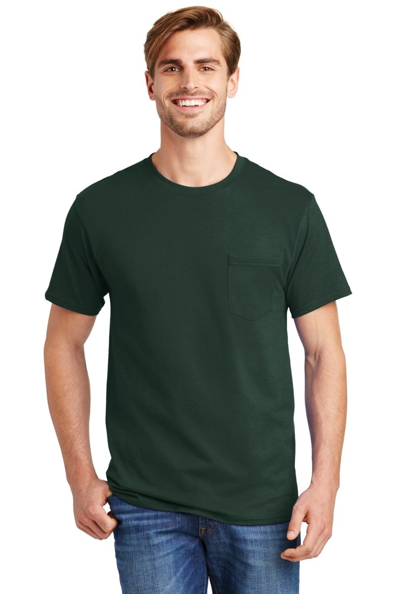 HanesÂ® - Authentic 100% Cotton T-Shirt with Pocket. 5590 - uslegacypromotions