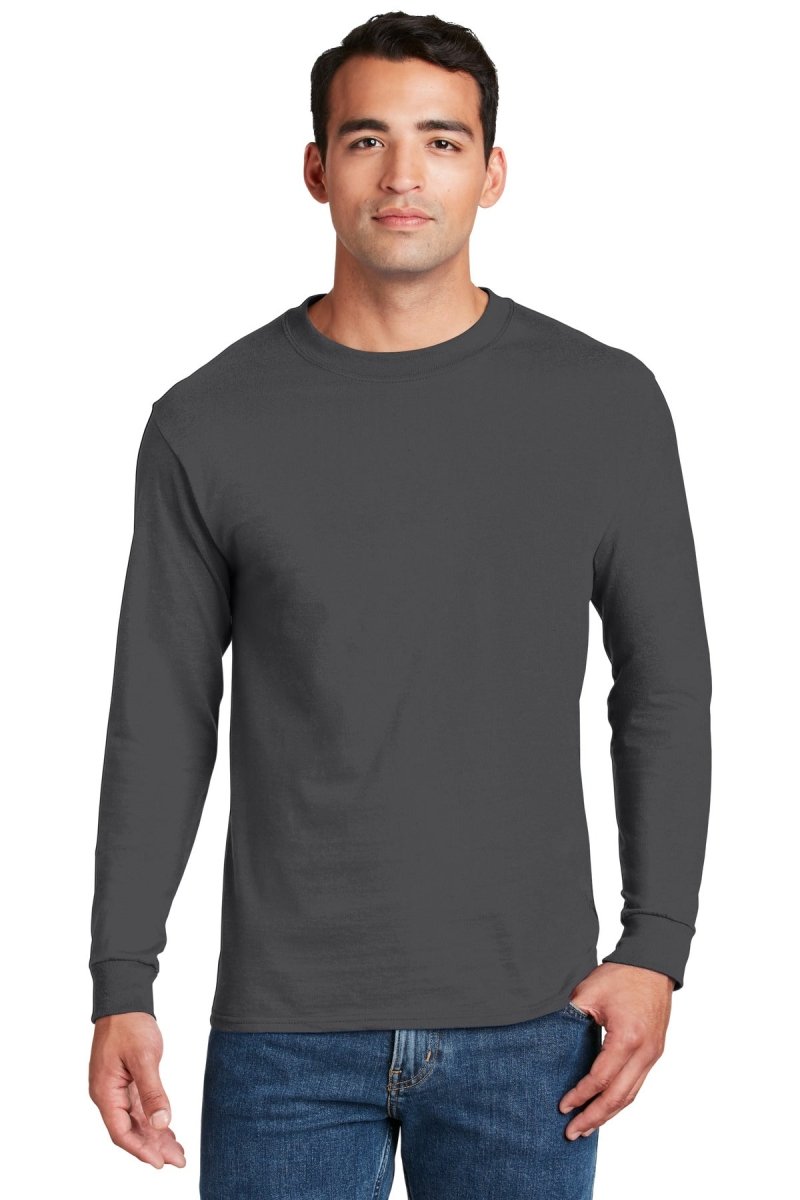 HanesÂ® Beefy-TÂ® - 100% Cotton Long Sleeve T-Shirt. 5186 - uslegacypromotions