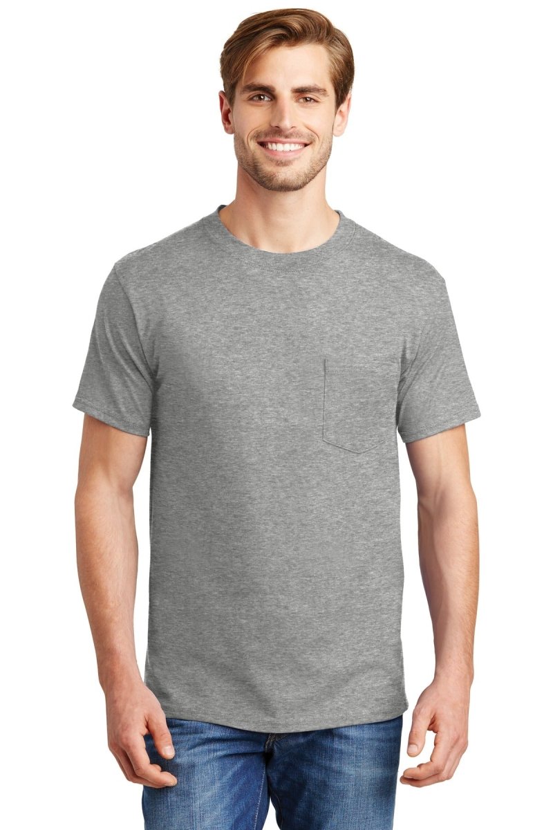 HanesÂ® Beefy-TÂ® - 100% Cotton T-Shirt with Pocket. 5190 - uslegacypromotions