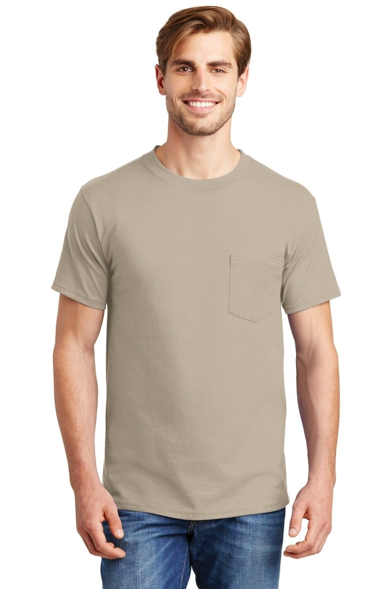 HanesÂ® Beefy-TÂ® - 100% Cotton T-Shirt with Pocket. 5190 - uslegacypromotions