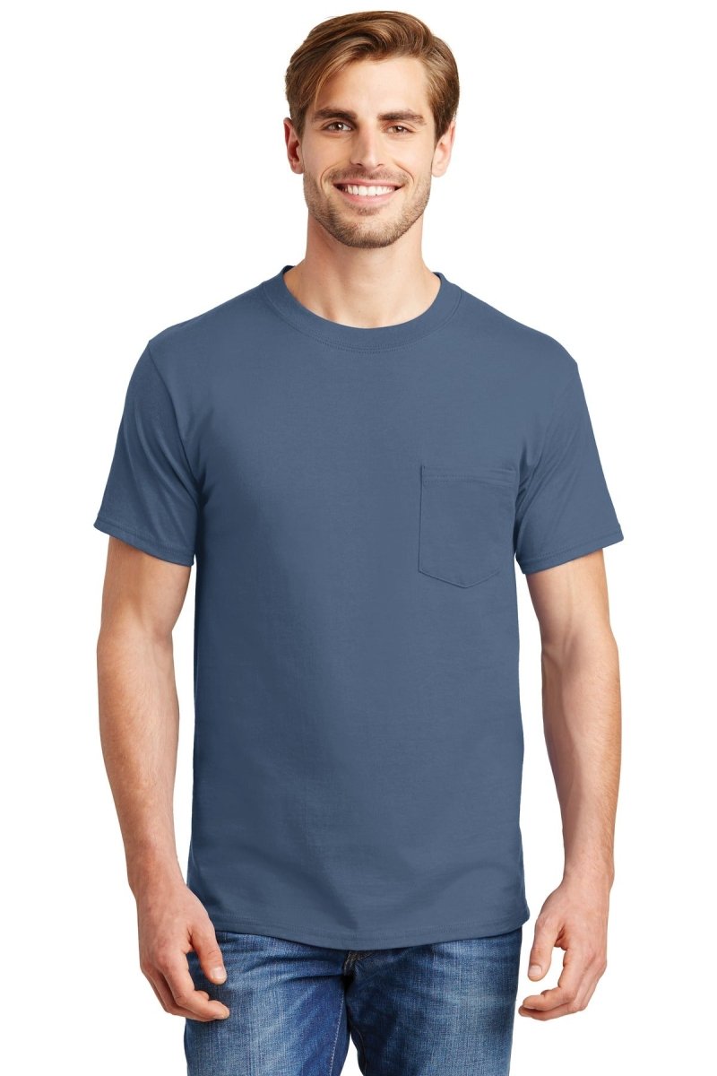 HanesÂ® Beefy-TÂ® - 100% Cotton T-Shirt with Pocket. 5190 - uslegacypromotions