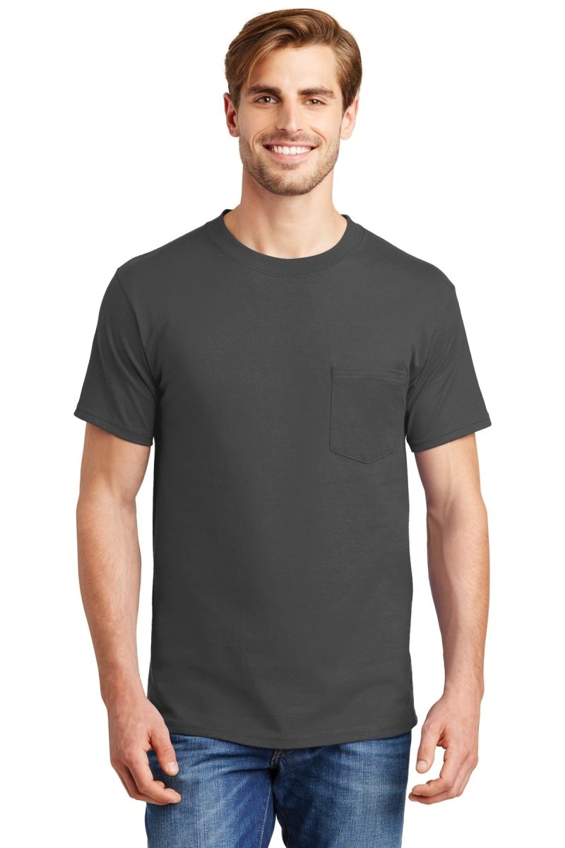 HanesÂ® Beefy-TÂ® - 100% Cotton T-Shirt with Pocket. 5190 - uslegacypromotions
