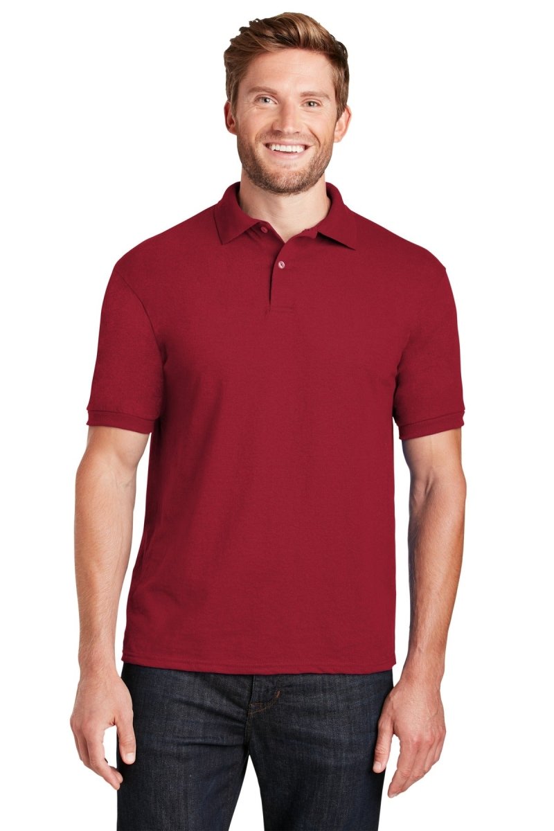 HanesÂ® EcoSmartÂ® - 5.2-Ounce Jersey Knit Sport Shirt. 054X - uslegacypromotions