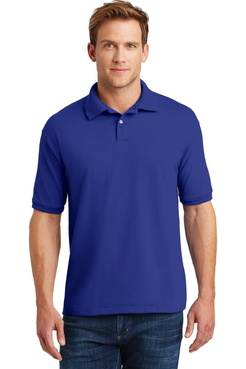 HanesÂ® EcoSmartÂ® - 5.2-Ounce Jersey Knit Sport Shirt. 054X - uslegacypromotions