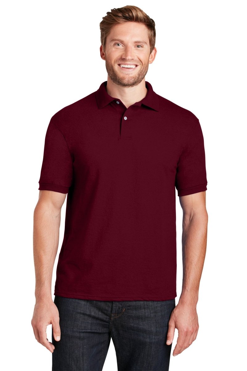 HanesÂ® EcoSmartÂ® - 5.2-Ounce Jersey Knit Sport Shirt. 054X - uslegacypromotions