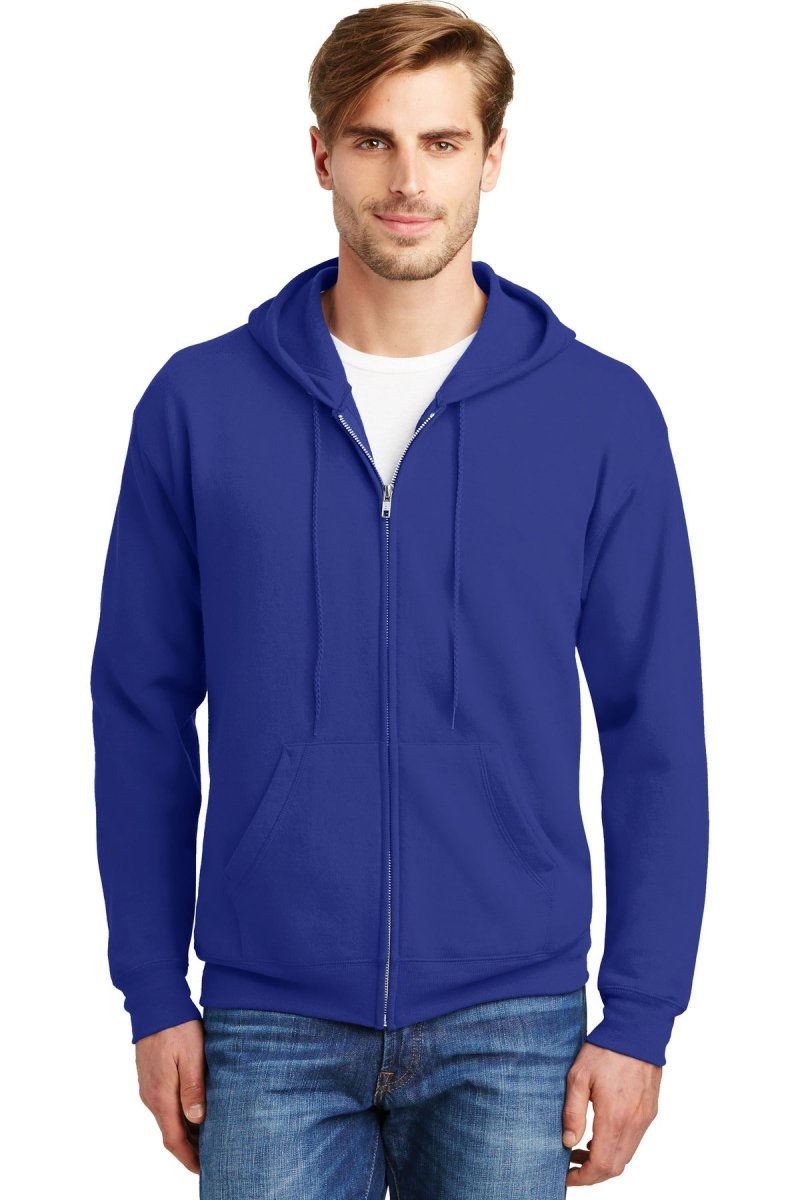 HanesÂ® - EcoSmartÂ® Full-Zip Hooded Sweatshirt. P180 - uslegacypromotions
